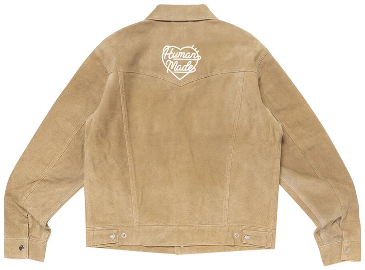 Human Made Suede Leather Jacket Beige