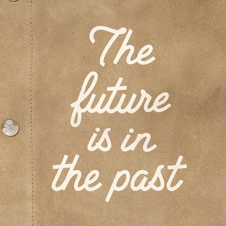 Human Made Suede Leather Jacket Beige