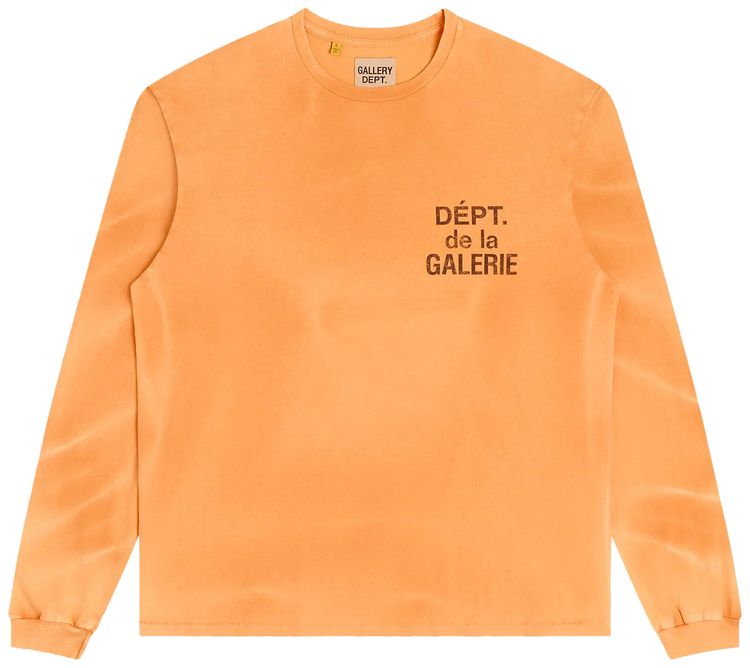 Gallery Dept French Long Sleeve Tee Bright Orange