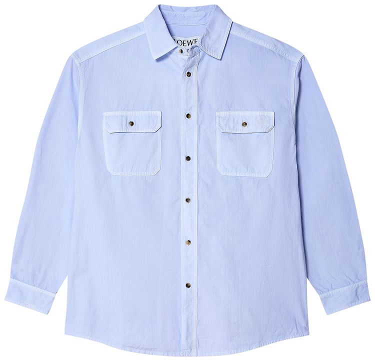 Loewe Long Sleeve Shirt Light Blue