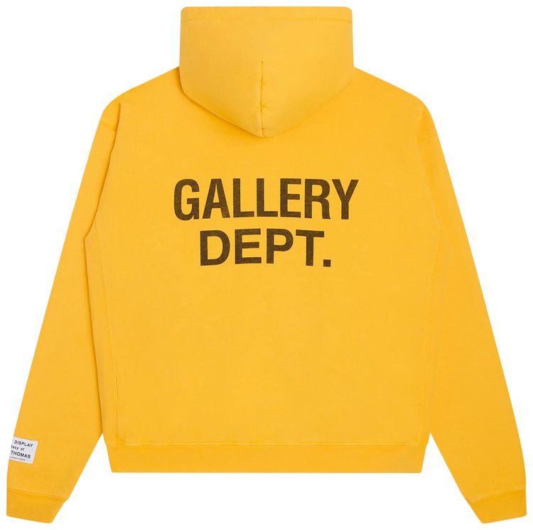 Gallery Dept 90s GD Logo Hoodie Gold