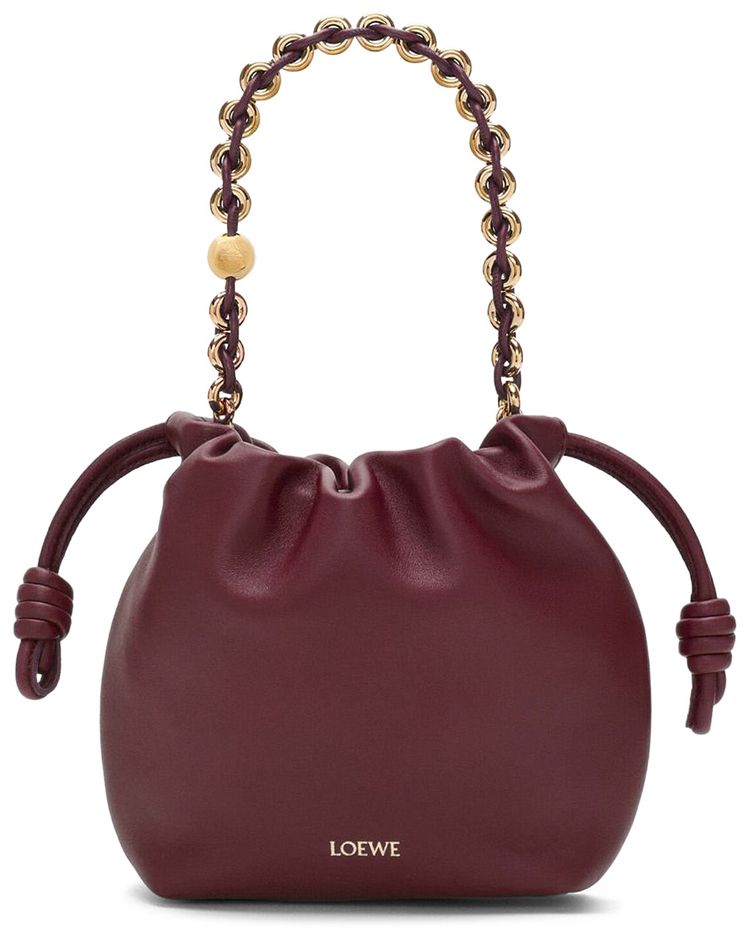 Loewe Flamenco Purse Dark Burgundy