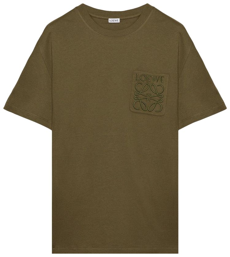 Loewe Relaxed Fit T Shirt Khaki Green