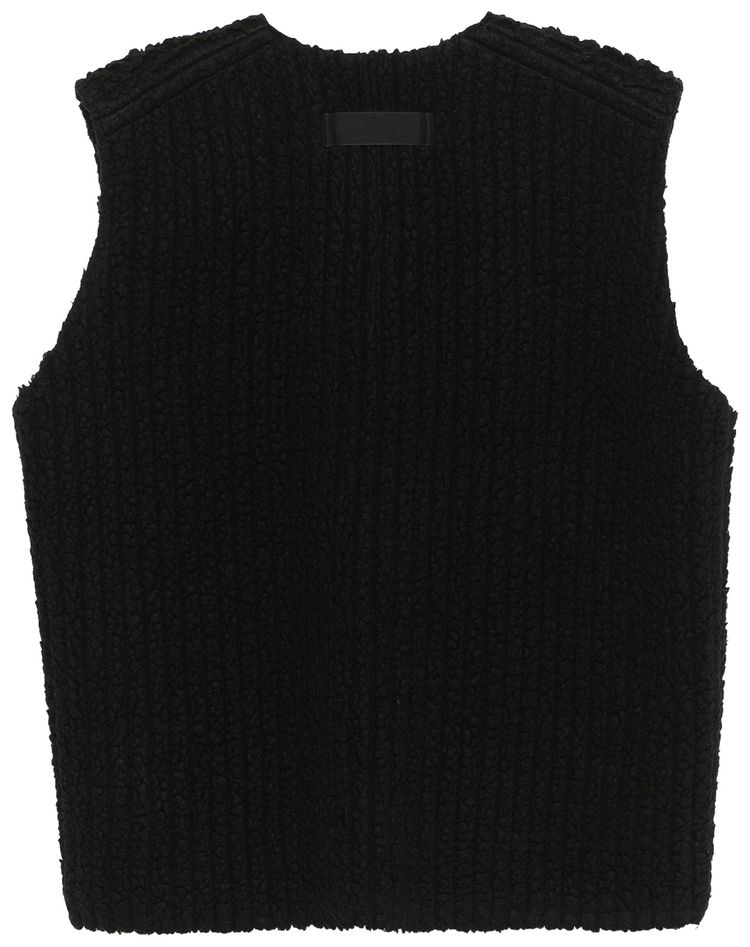 Issey Miyake Fleece Pleats Vest Black