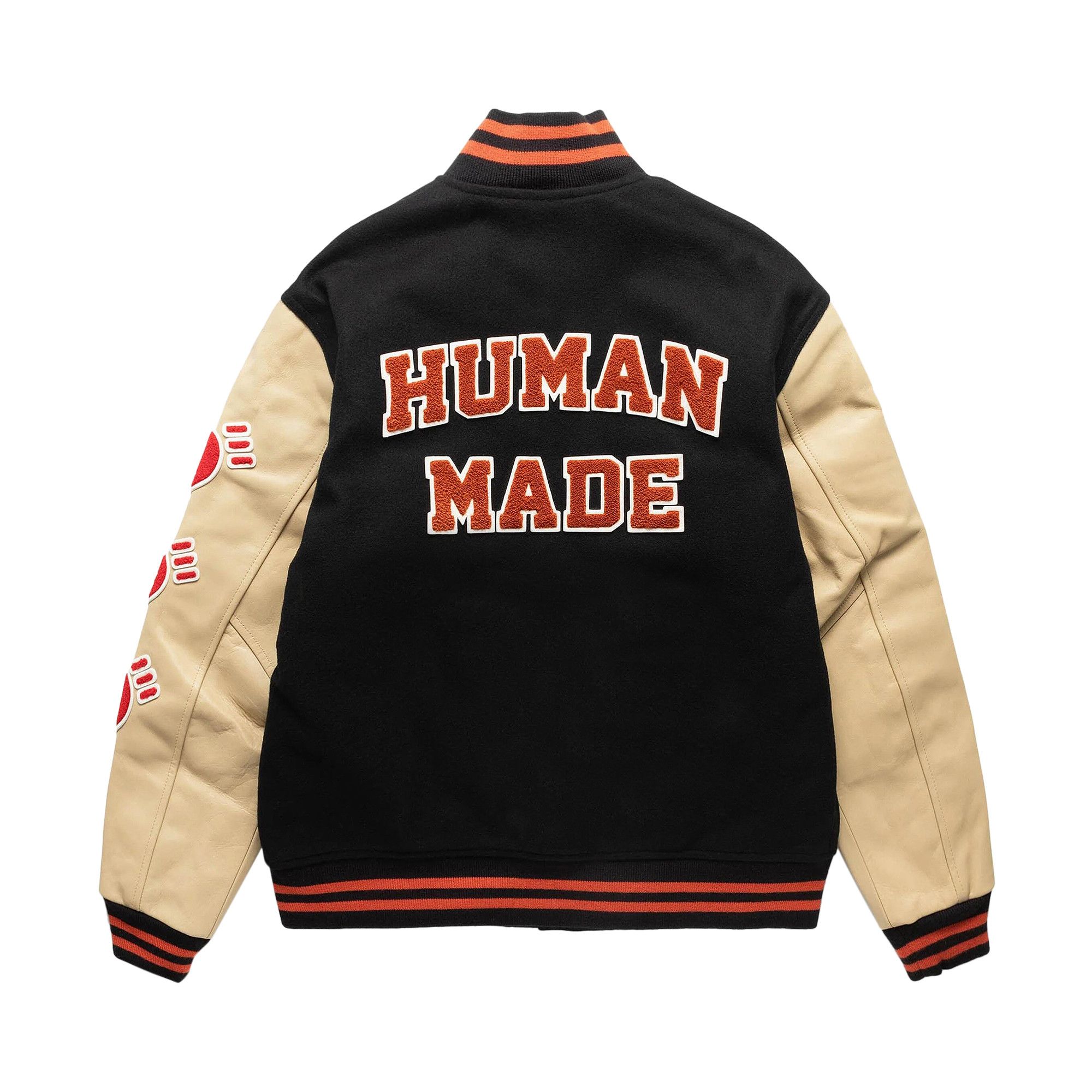 Buy Human Made Varsity Jacket 'Black' - HM28JK016 BLAC | GOAT