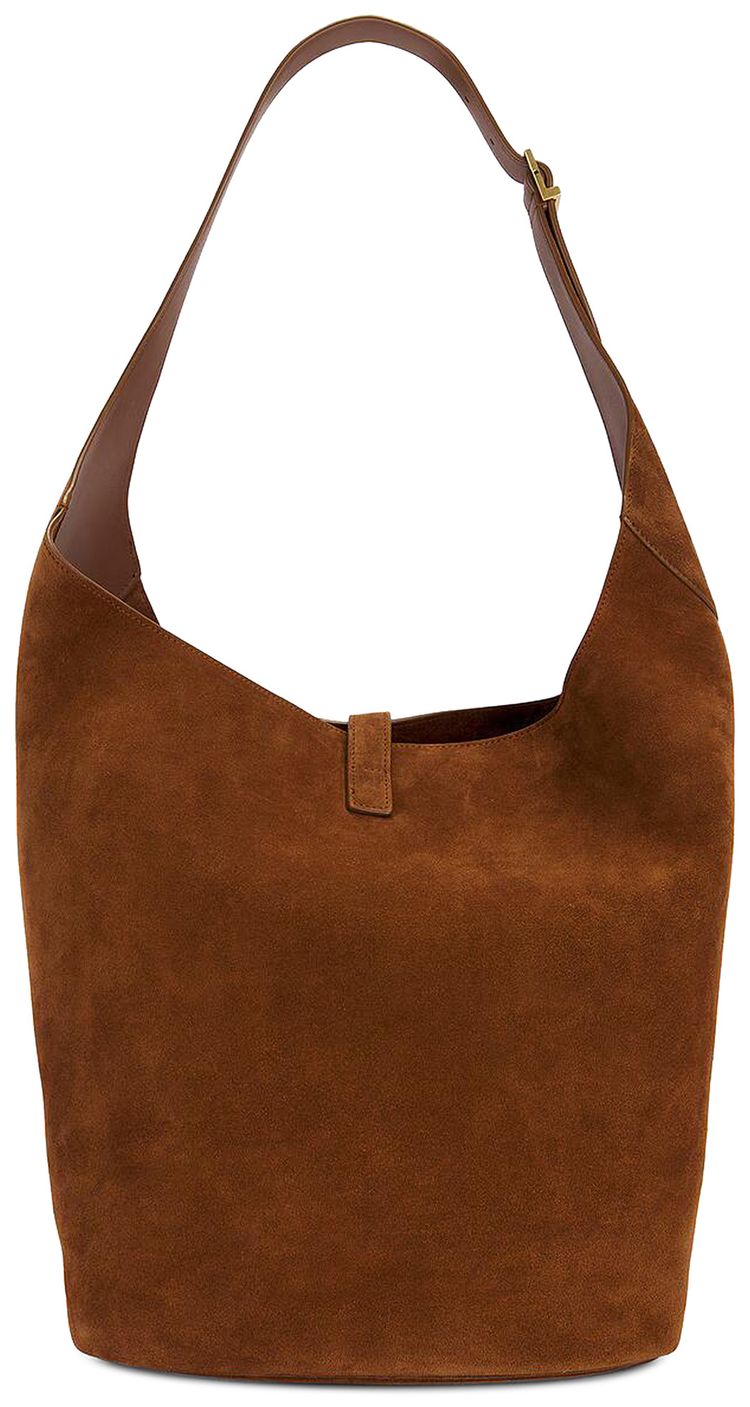 Saint Laurent Le 5 A 7 Hobo Shoulder Bag Caramel Cognac