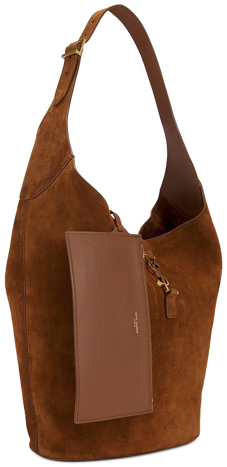 Cognac Ysl Bag With Black Hardware Buy Saint Laurent Le Á Hobo
