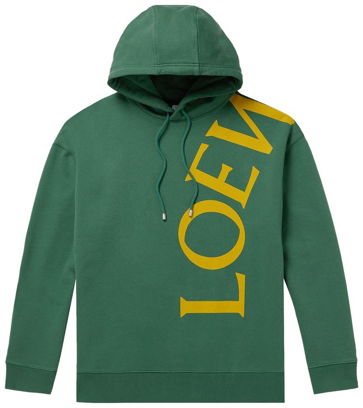 Loewe Relaxed Fit Hoodie Dark Green
