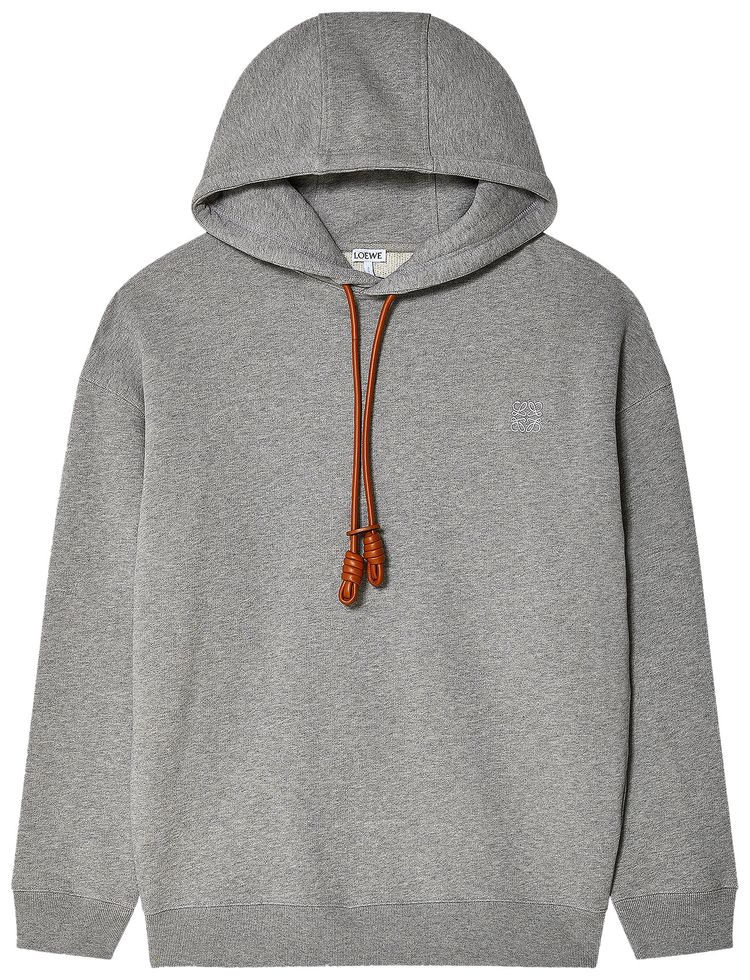Loewe Relaxed Fit Hoodie Grey Melange