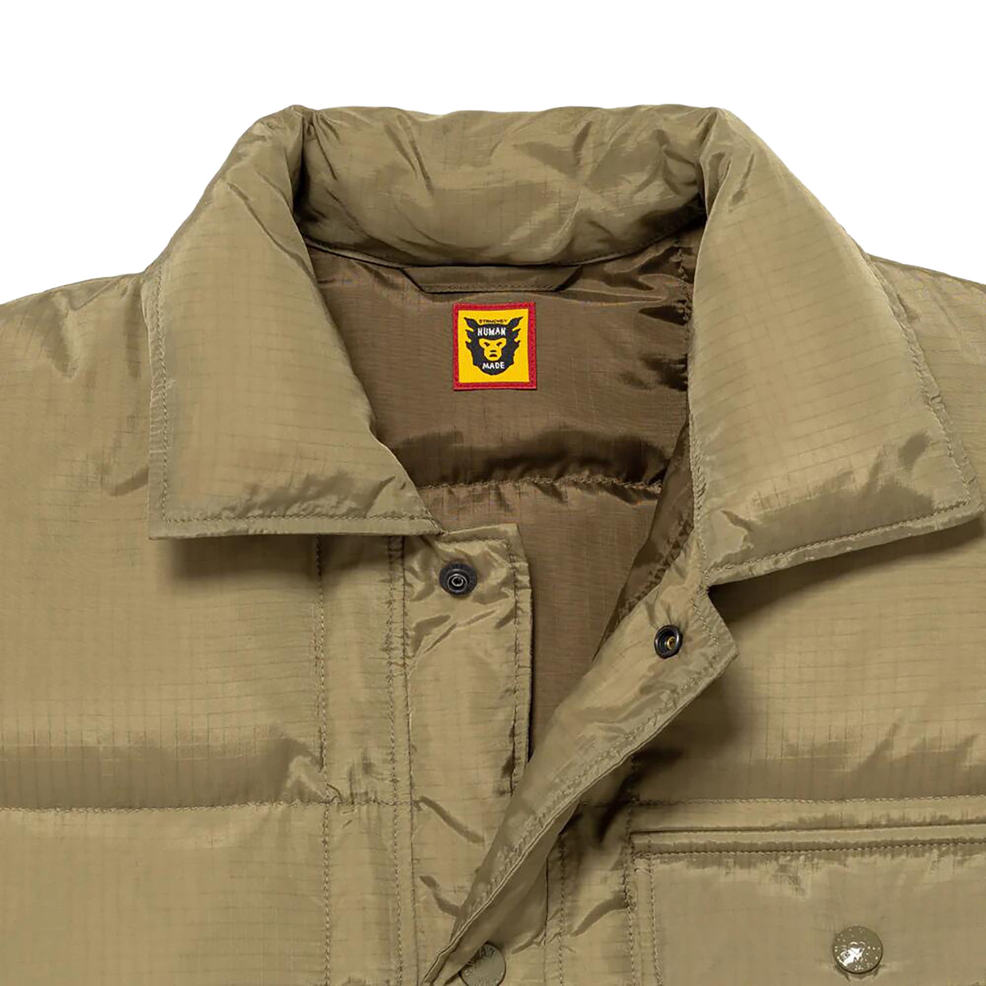 Buy Human Made Down Shirt Jacket 'Olive Drab' - HM28JK035 OLIV | GOAT