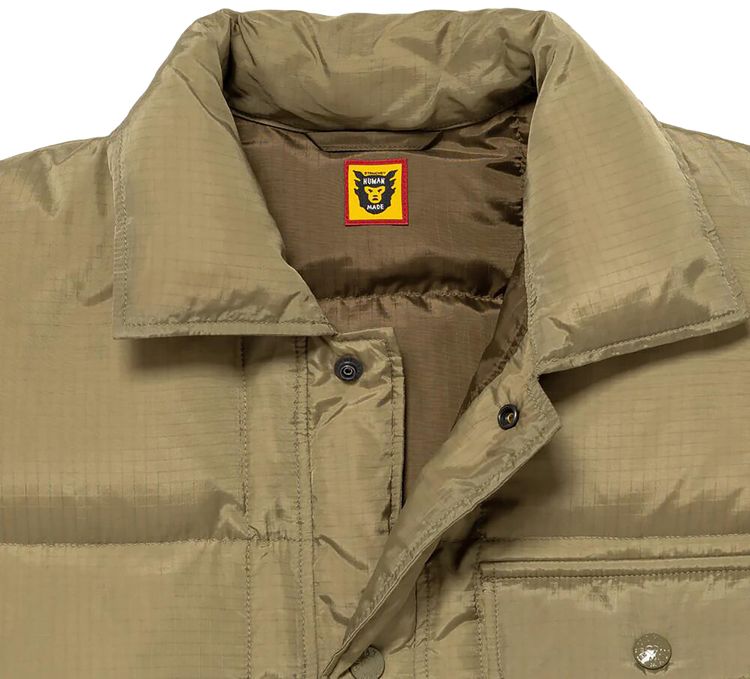 Human Made Down Shirt Jacket Olive Drab