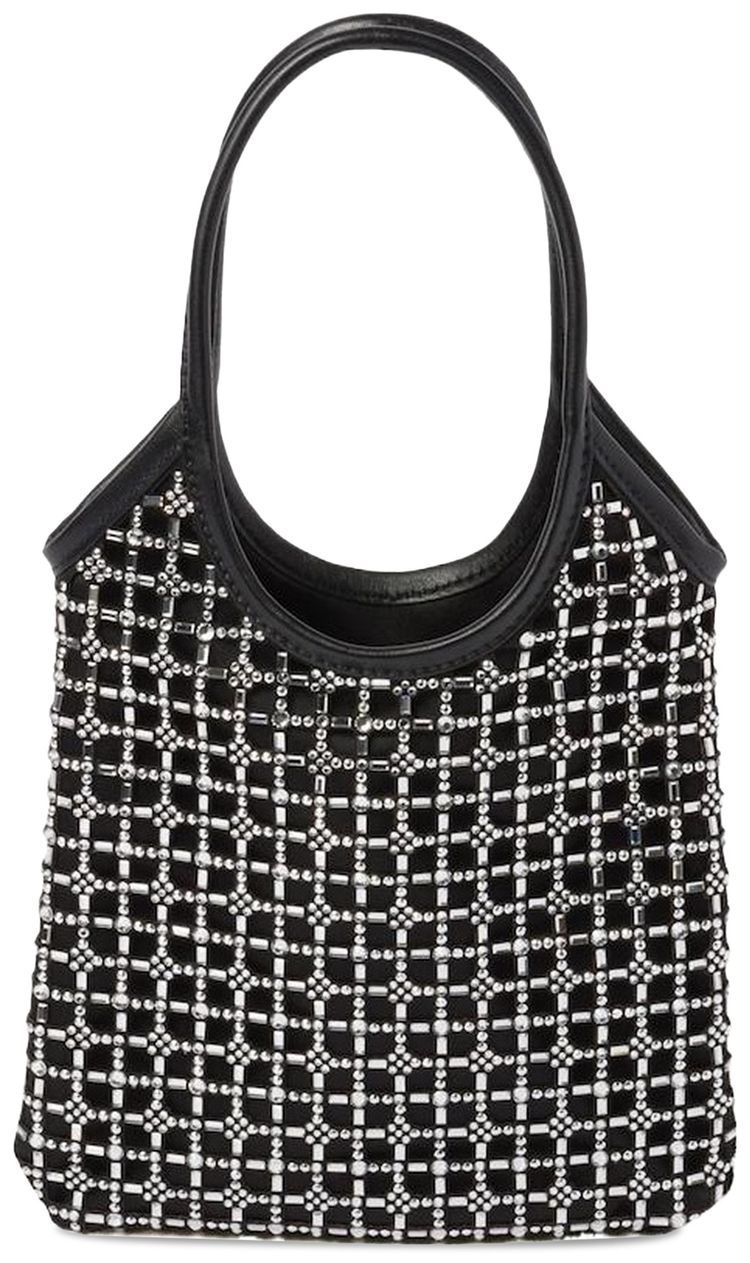 Miu Miu Rete Starlight Crystal Tote Bag Black