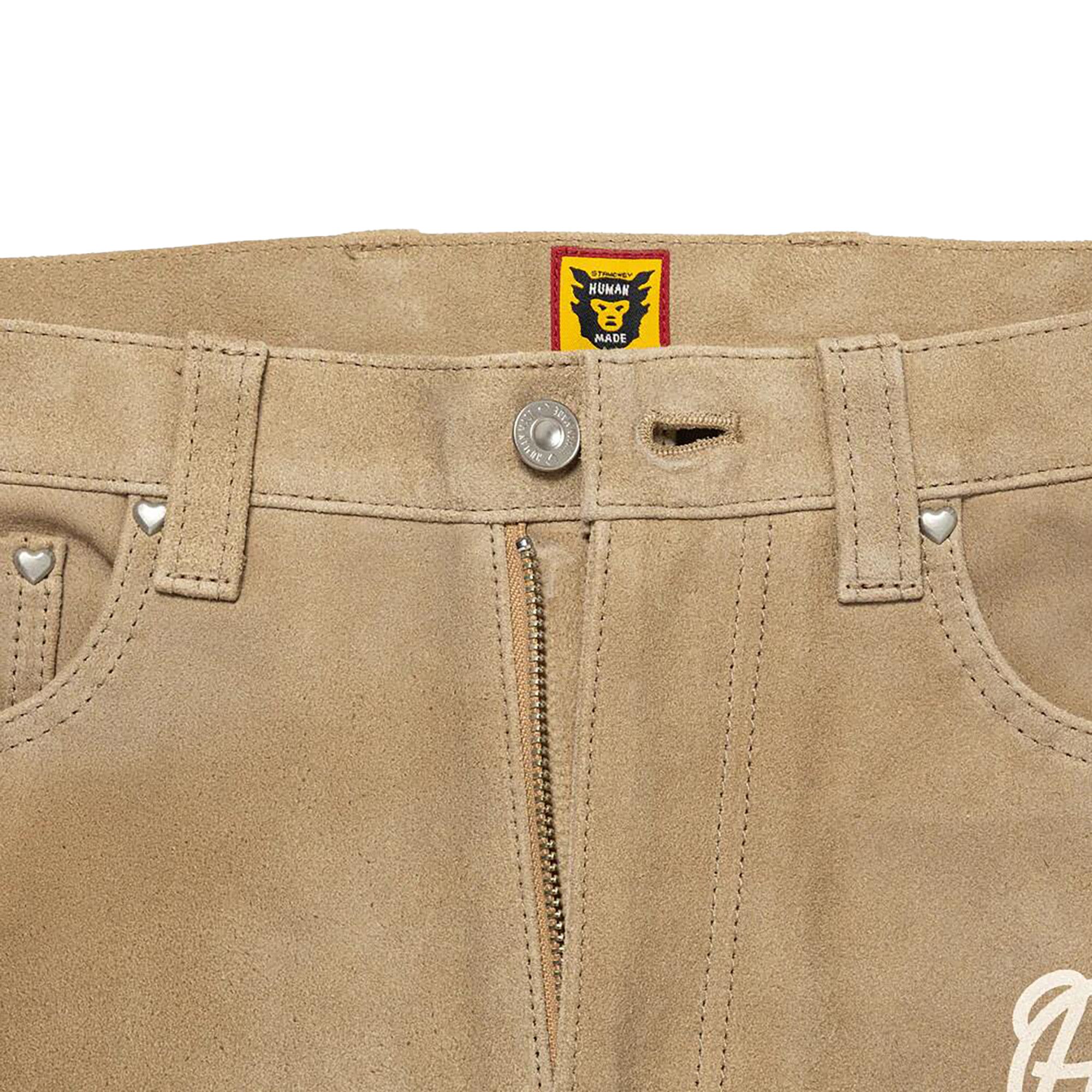 Buy Human Made Suede Leather Pants 'Beige' - HM28PT008 BEIG | GOAT