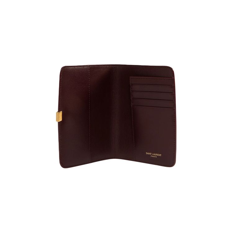 Saint Laurent Passport Case Hot Wine