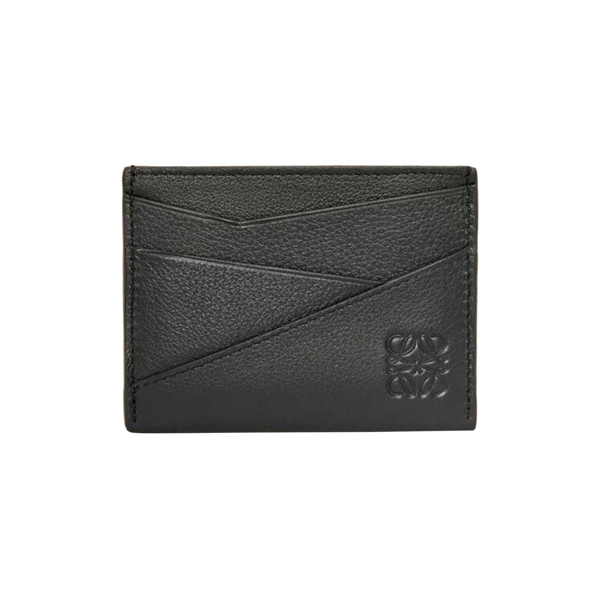 Buy Loewe Puzzle Edge Plain Cardholder 'Black' - C510Q77X02 1100