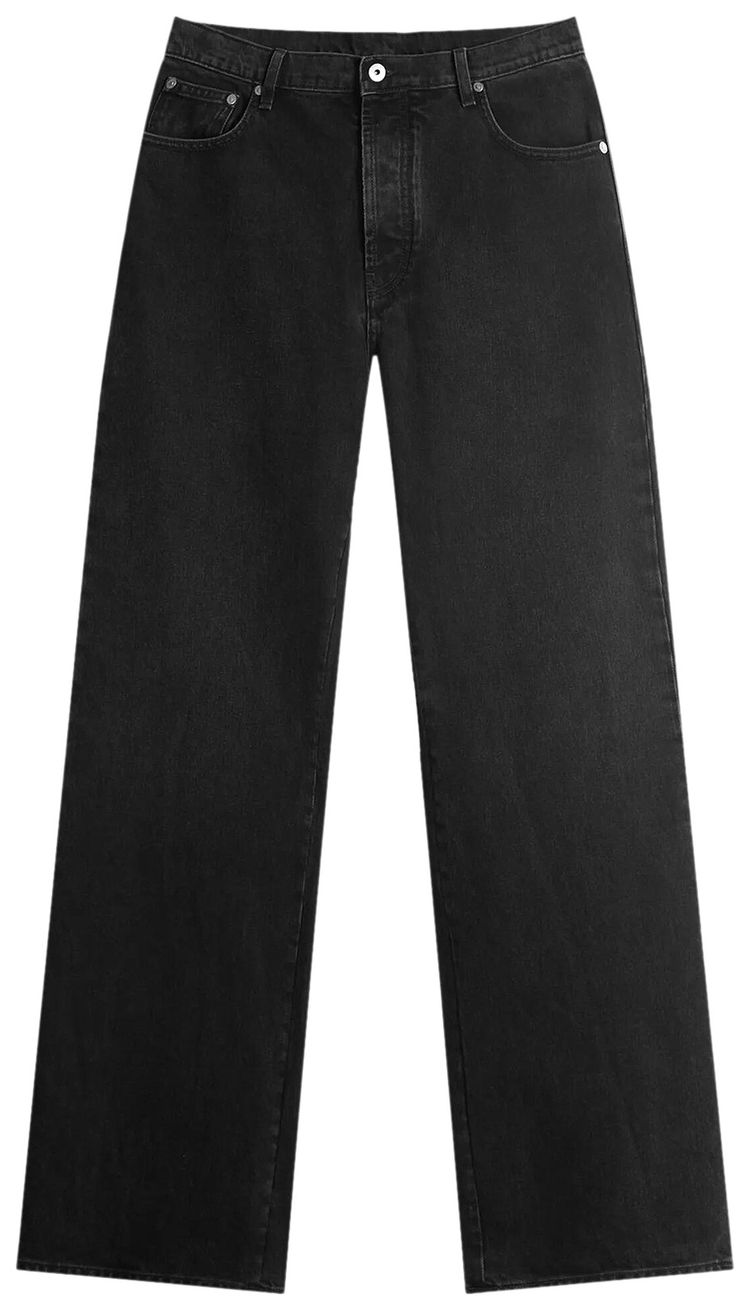 Off White Diagonal Outline Relaxed Jeans Vintage Black