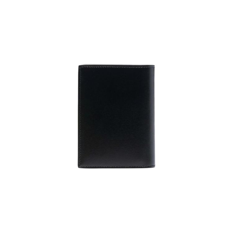 Saint Laurent Logo Plaque Bifold Wallet Black