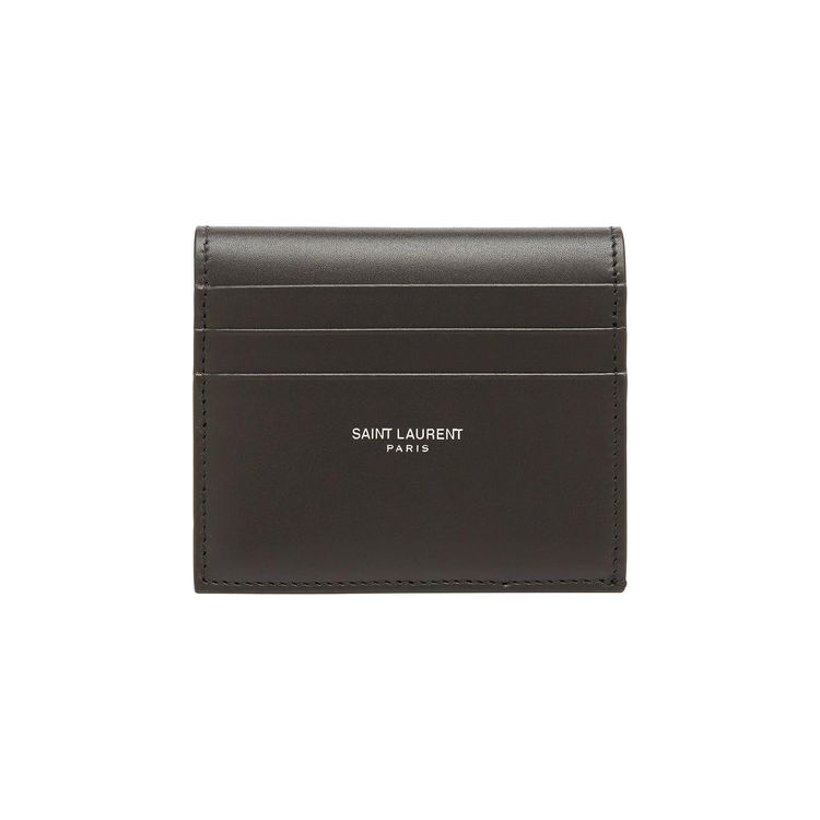 Saint Laurent Paris Reversible Card Case Black