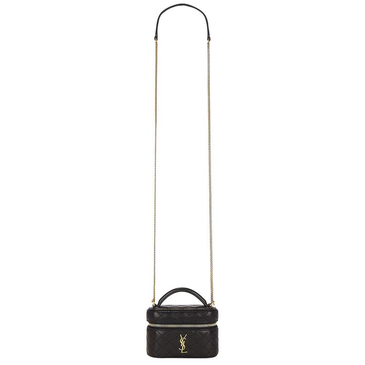 Saint Laurent Micro Gaby Vanity Bag Black