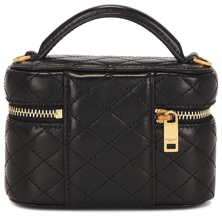 Saint Laurent Micro Gaby Vanity Bag Black
