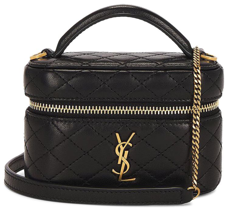 Saint Laurent Micro Gaby Vanity Bag Black