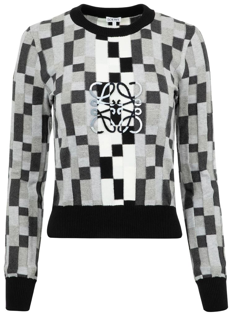 Loewe Anagram Sweater GreyLight Grey