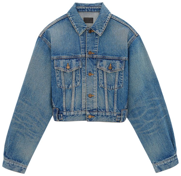 Saint Laurent 80s Denim Jacket Japan Vinttage Blue
