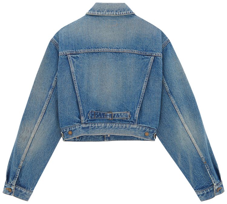 Saint Laurent 80s Denim Jacket Japan Vinttage Blue