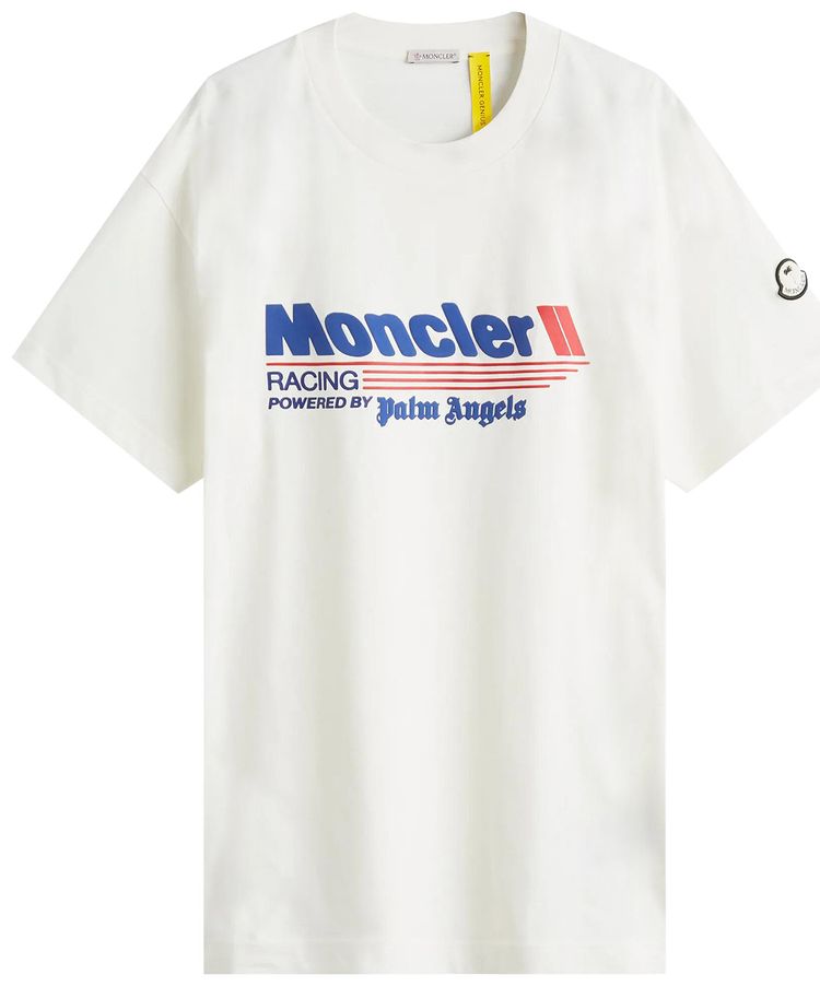 Moncler x Palm Angels Short Sleeve T Shirt Natural