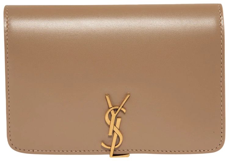 Saint Laurent Passport Case Dark Toffee