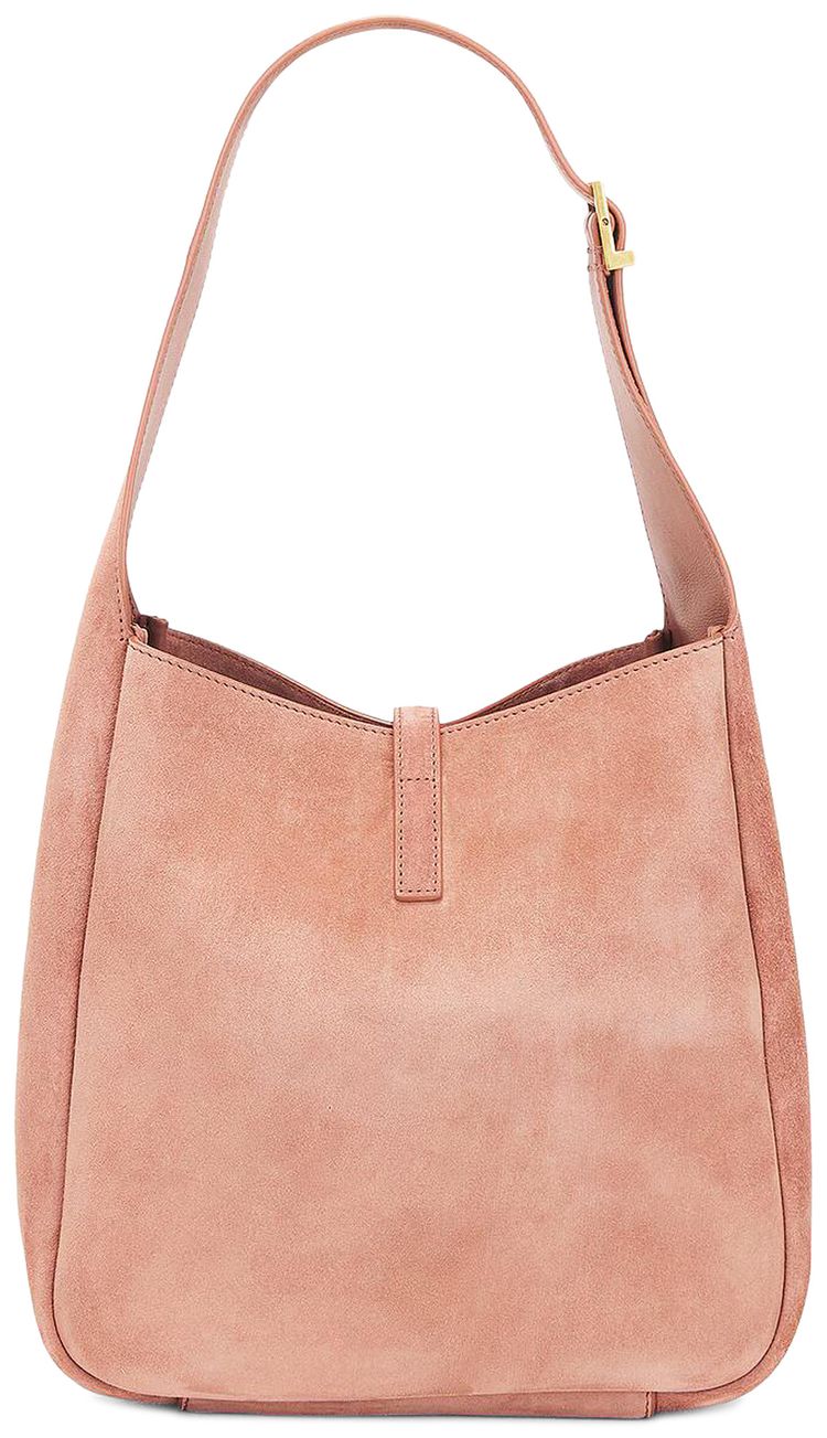 Saint Laurent Le 5 A 7 Suede Shoulder Bag Barely Pink