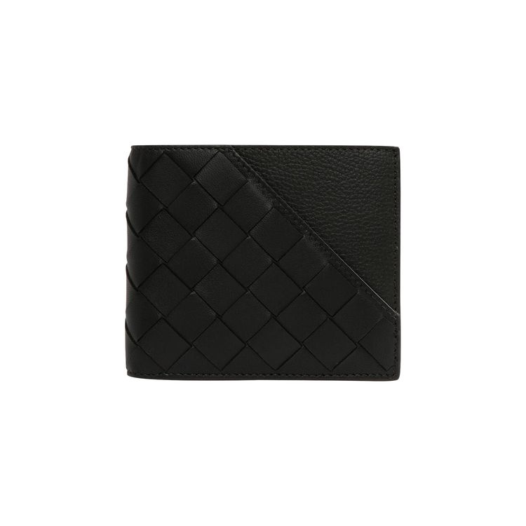 Bottega Veneta Leather Wallet Dark GreenSilver