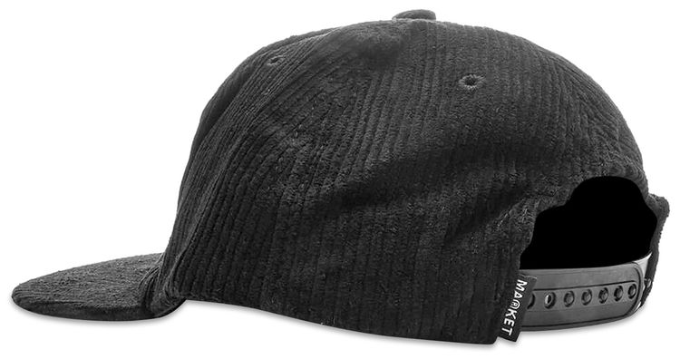 Market Ultimate 5 Panel Snapback Washed Black