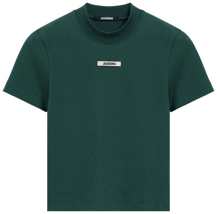 Jacquemus Le T Shirt Gros Grain Dark Green