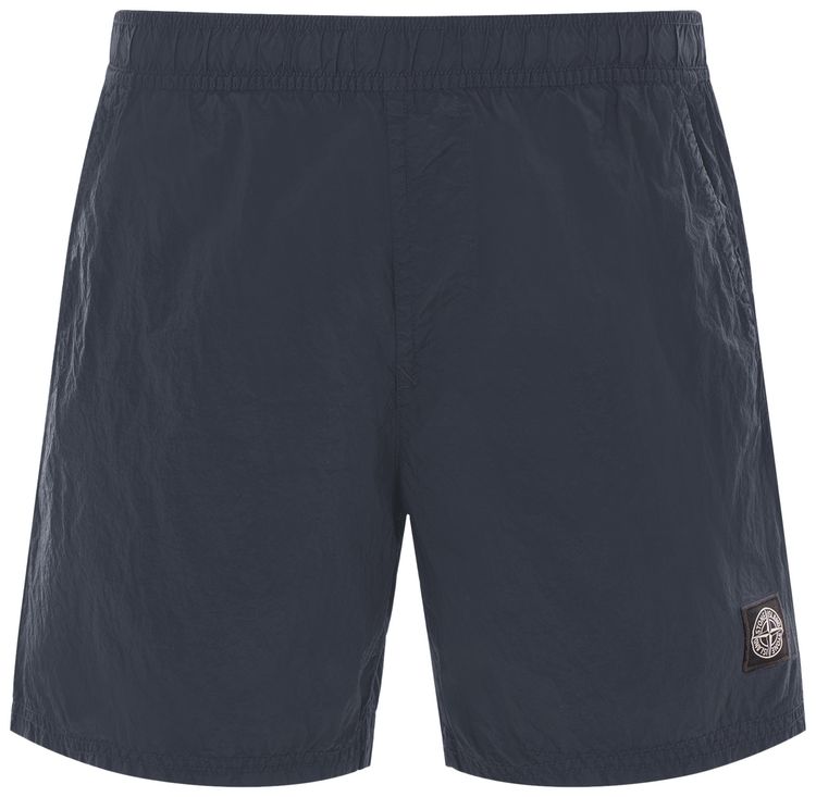 Stone Island Compass Patch Swim Shorts Navy Blue