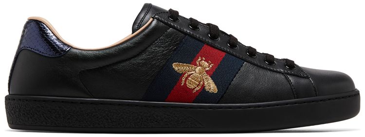 Gucci Ace Embroidered Black Bee