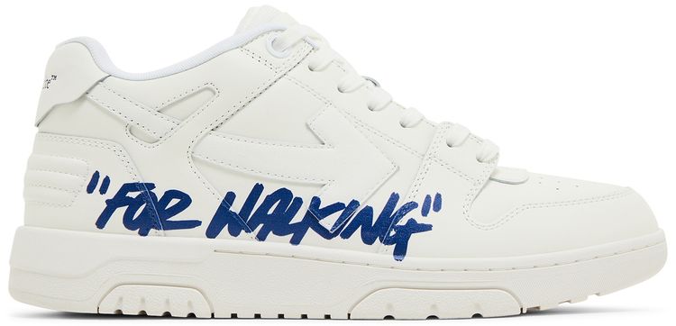 Off White Out of Office Low For Walking   White Blue White Sole