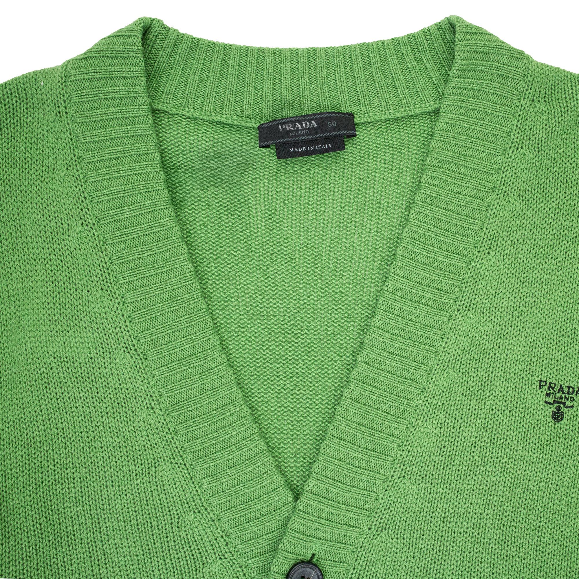 トップス PRADA Lambswool Cardigan Green size50 PRADA MILANO F/W 2019 MOHAIR CARDIGAN. (38 / M) – SEVENUES.
