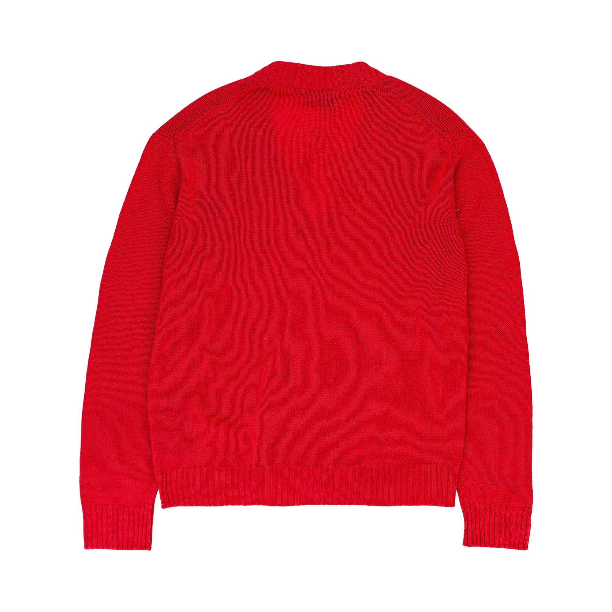 Buy Prada Logo Cardigan 'Red' - UMG132 RED | GOAT