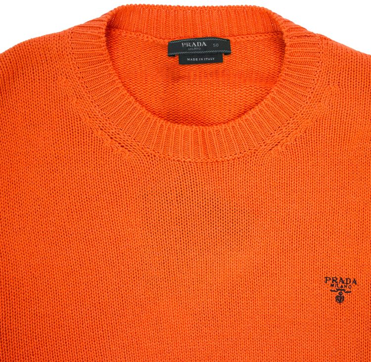 Prada Cashmere Sweater Orange