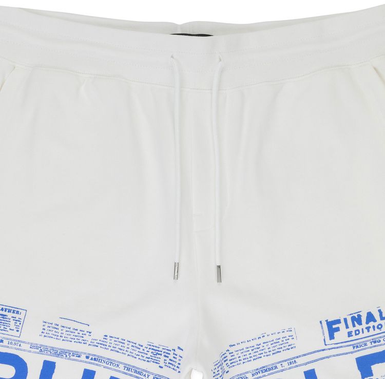 PURPLE BRAND French Terry Shorts White