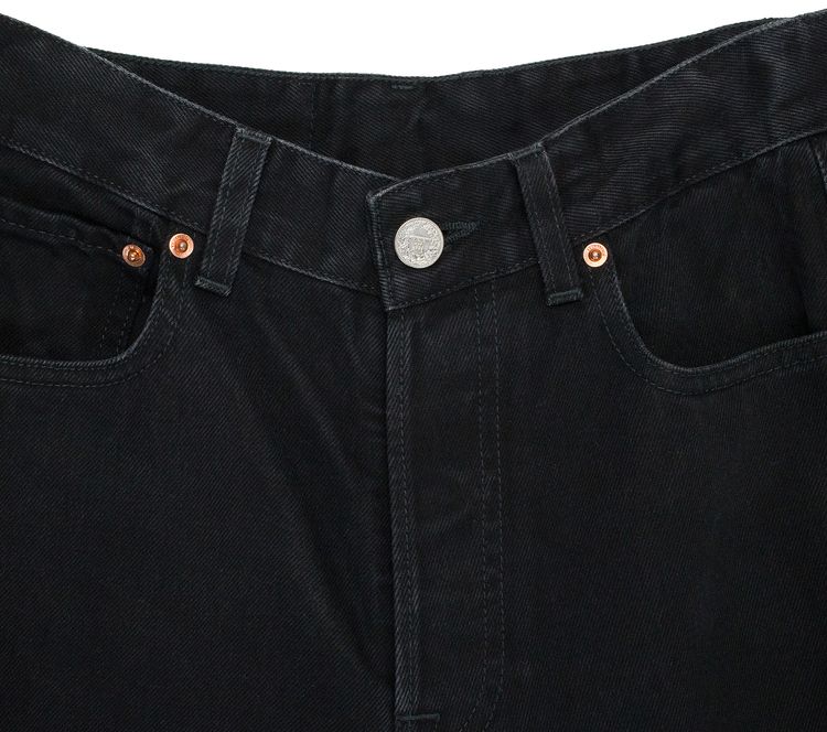 Vetements Destroyed Baggy Jeans Black