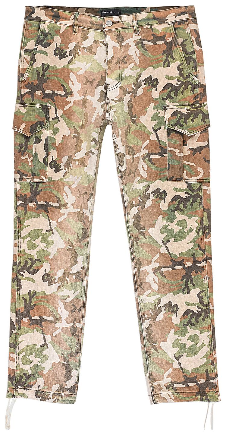 PURPLE BRAND Twill Cargo Pant Multi Camo