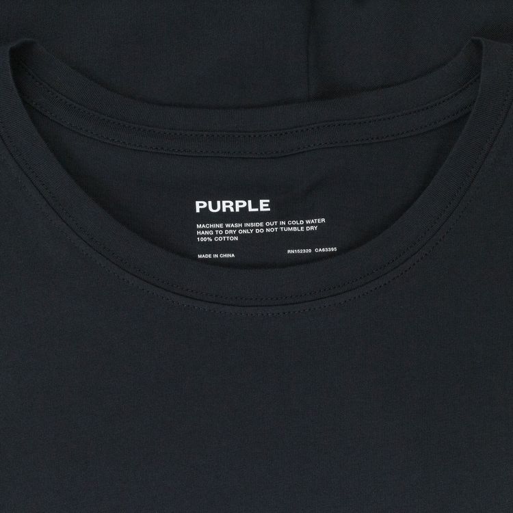 PURPLE BRAND Clean Jersey Short Sleeve Tee 3 Pack Black