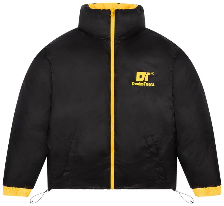 Denim Tears DT Outdoor Puffer Jacket BlackYellow