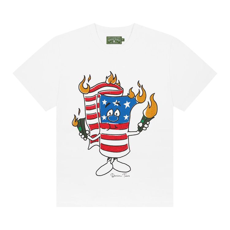 Denim Tears Firecracker Tee White