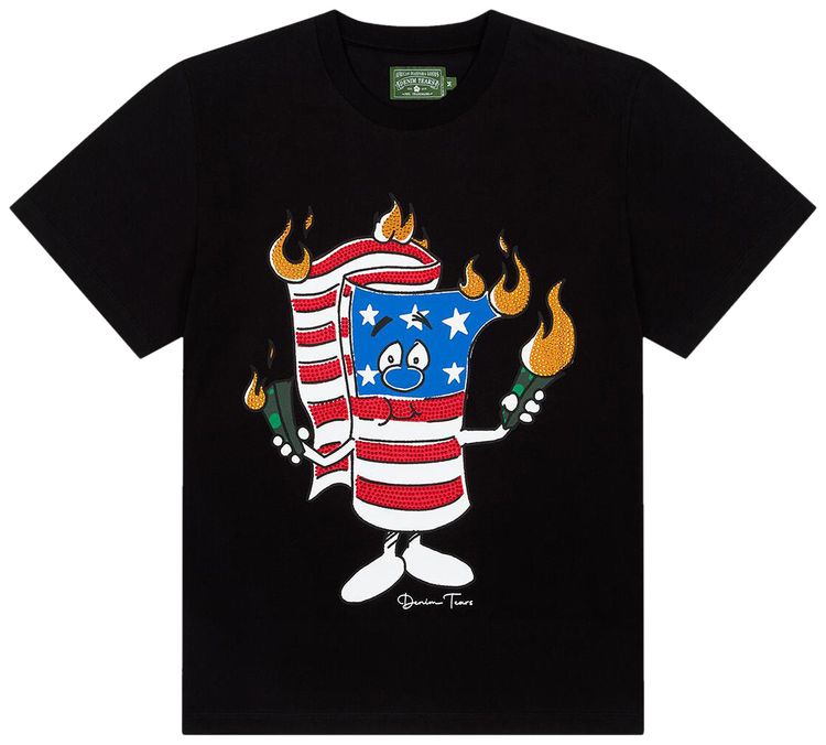 Denim Tears Firecracker Tee Black