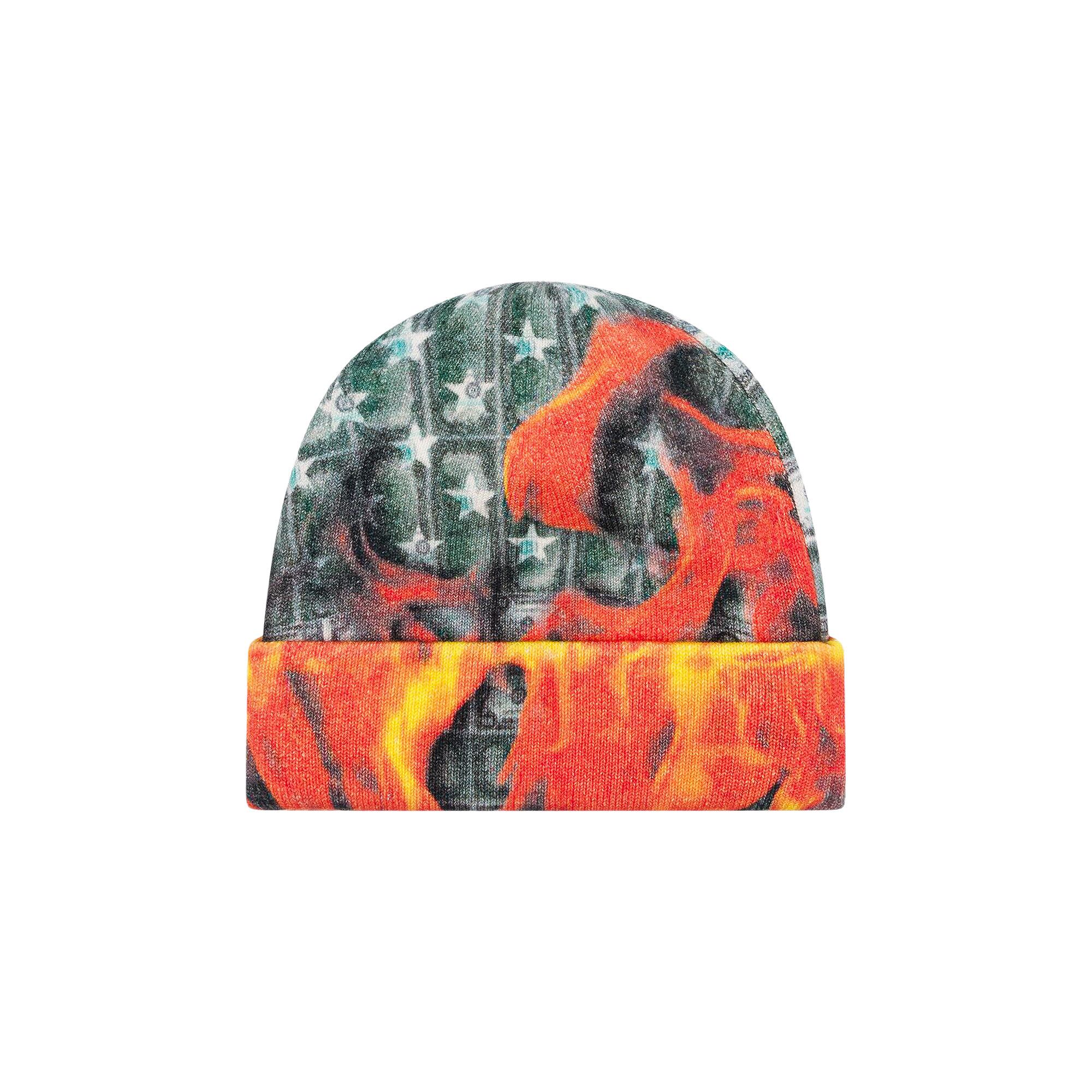 Denim Tears(Burn It All Skully)ニット帽ワンサイズ Buy Denim Tears Burn It All Skully 'Multicolor' - FW24AKH106