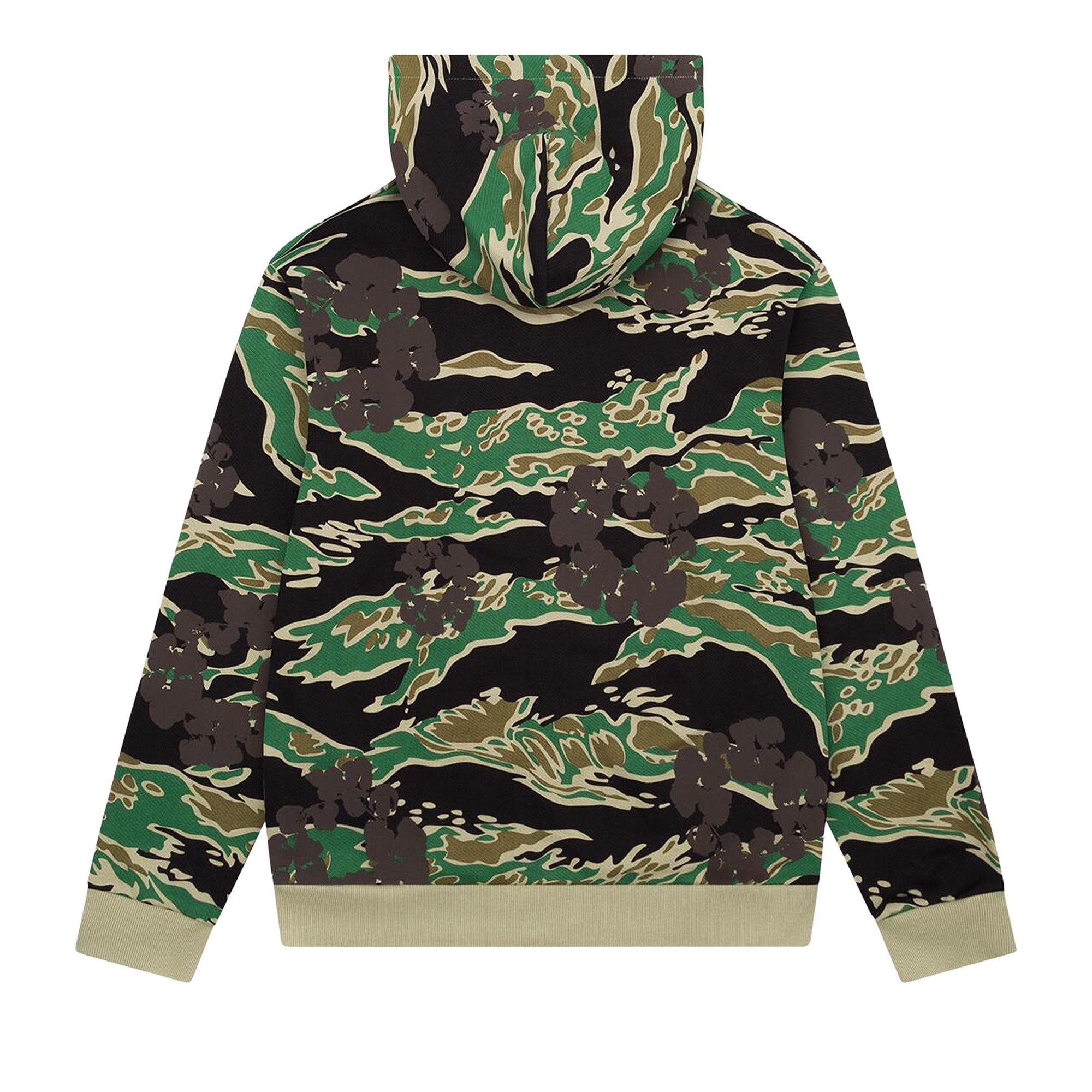 Denim Tears The Cotton Wreath Zip Sweatshirt Tan Camo Men's