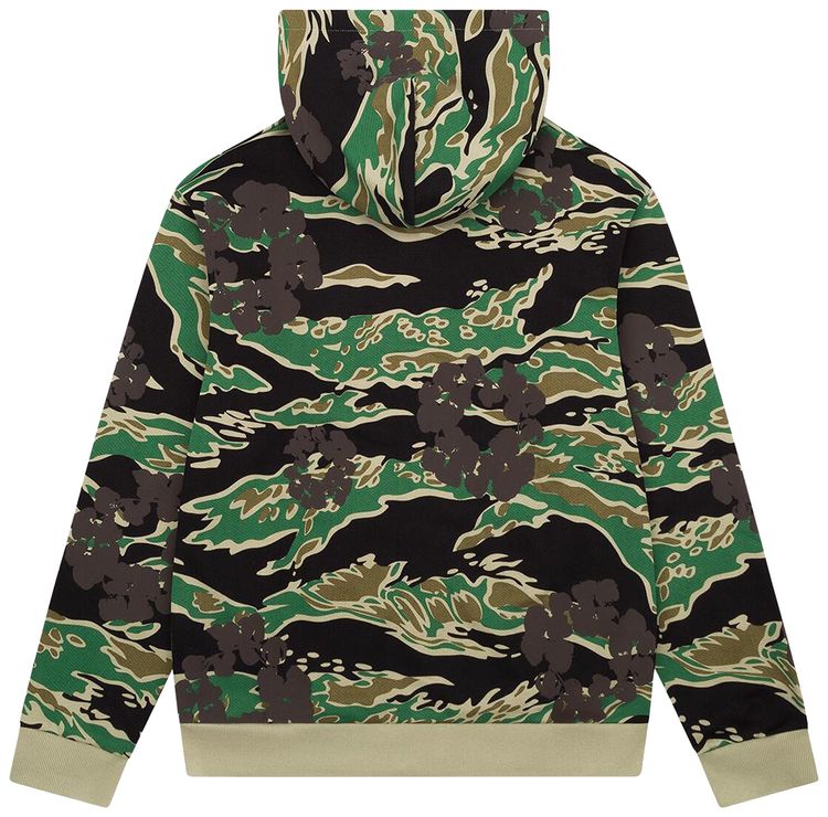 Denim Tears Wreath Zip Hoodie Green Camo